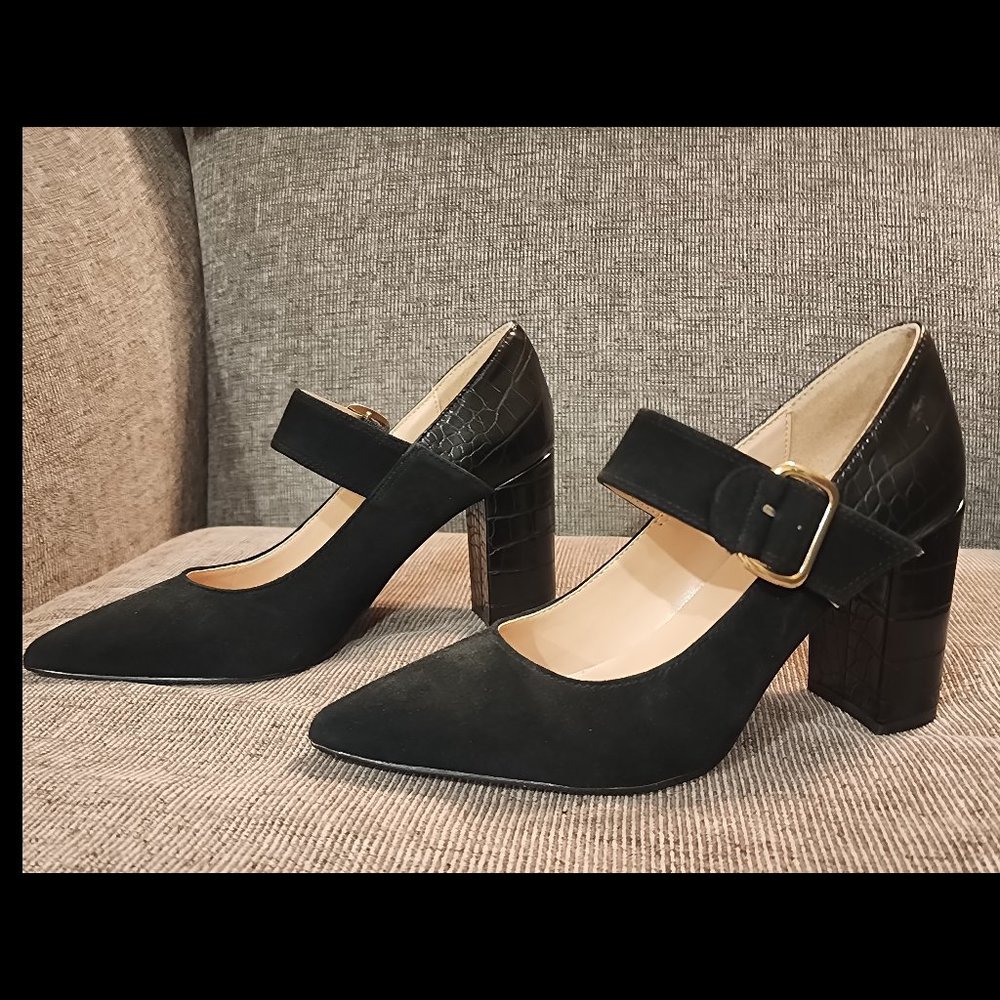 Tommy Hilfiger Black Mary Jane Shoes - Size 7 1/2